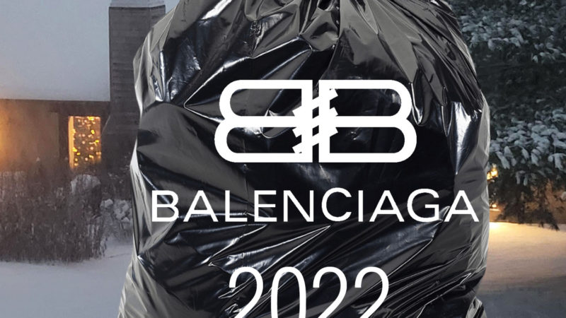 Чёрный, как мусорный мешок: коллекция Balenciaga FW 2022-2023